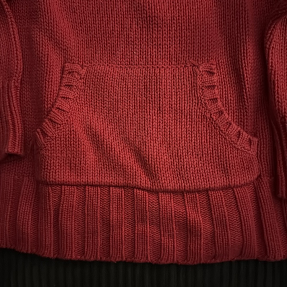 Polo jeans company Ralph Lauren, red knit sweater size medium 100% cotton. - Picture 6 of 13